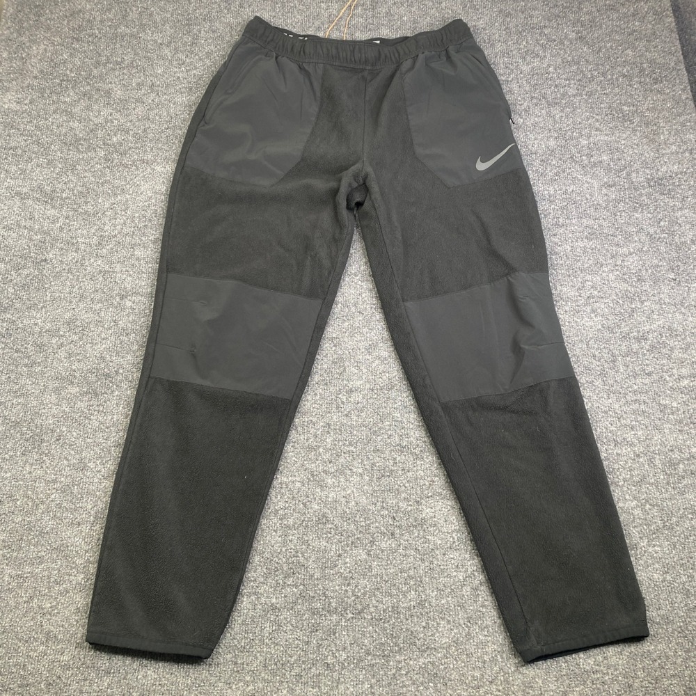 Nike Therma-FIT Fleece Training Pants Black DD2136-010 Mens Medium